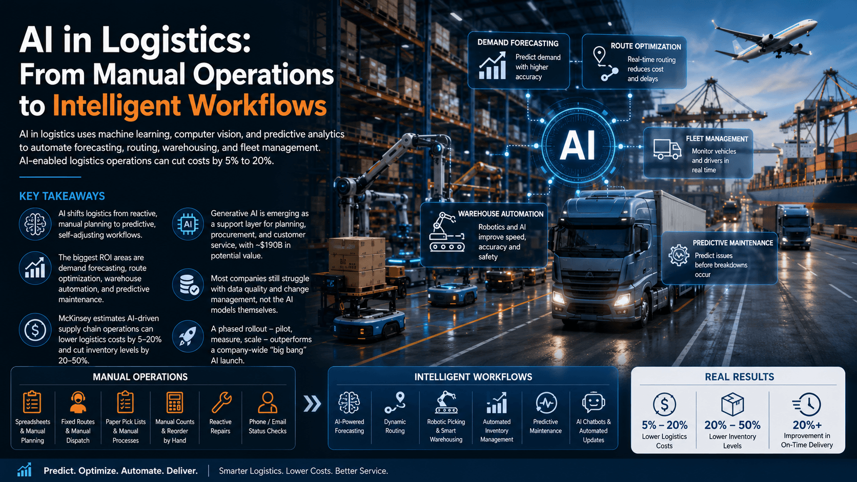 AI in Logistics: From Manual Operations to Intelligent Workflows