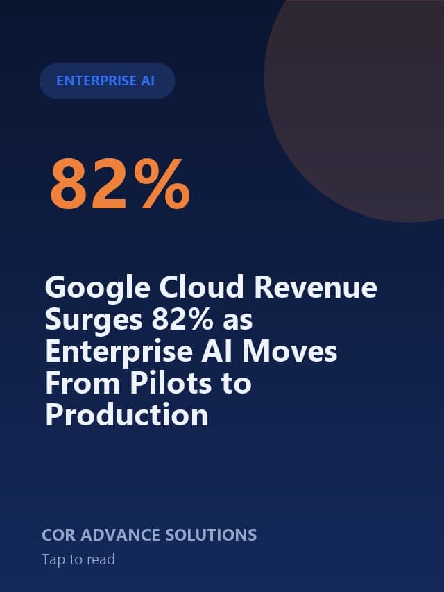 Google Cloud Revenue Surges 82% as Enterprise AI Moves From Pilots to Production